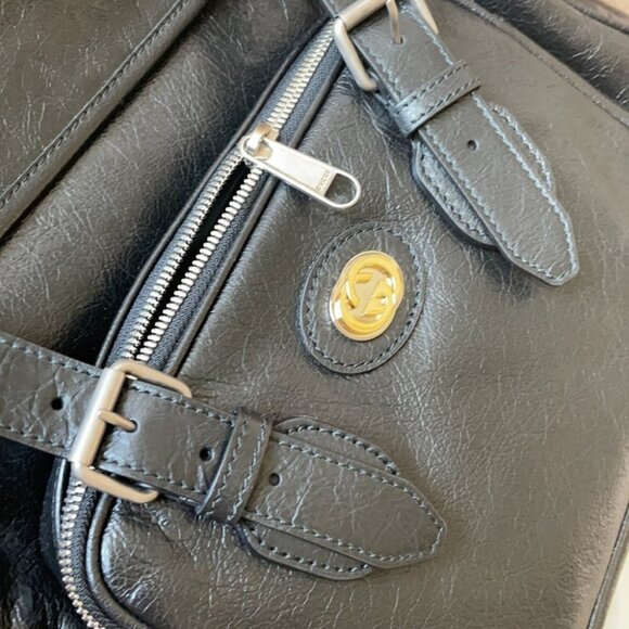 GUCCI MORPHEUS BACKPACK CALFSKIN OLD AGE LEATHER STYLE RARE SOPHISTICATED - Picture 2 of 16